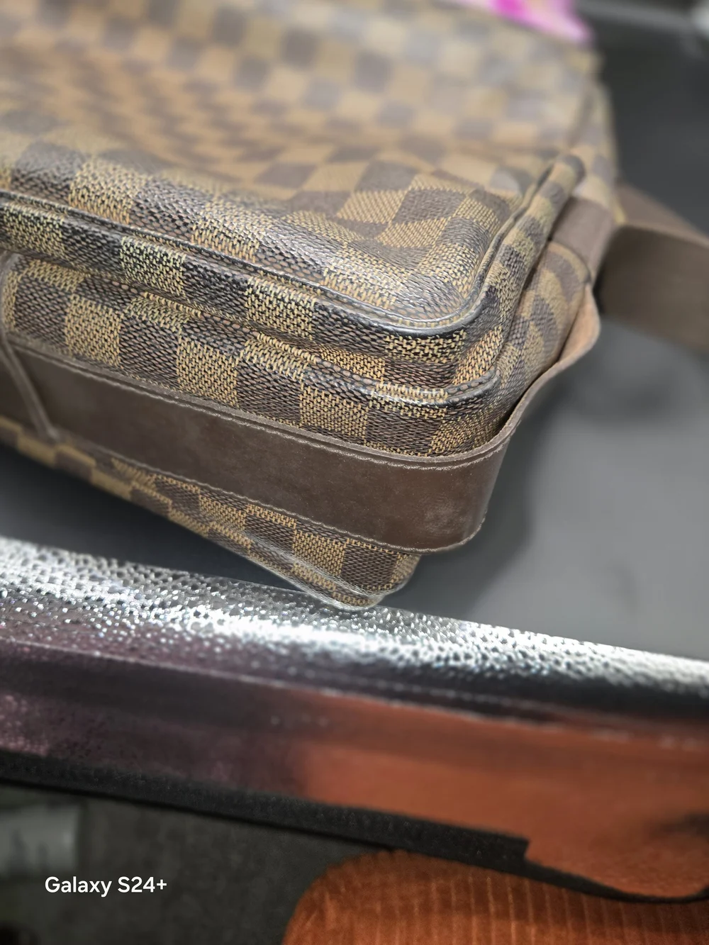 Louis Vuitton Brown Damier Crossbody Messenger Bag